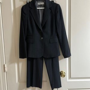 2 piece Womens suit- dark grey pinstripe